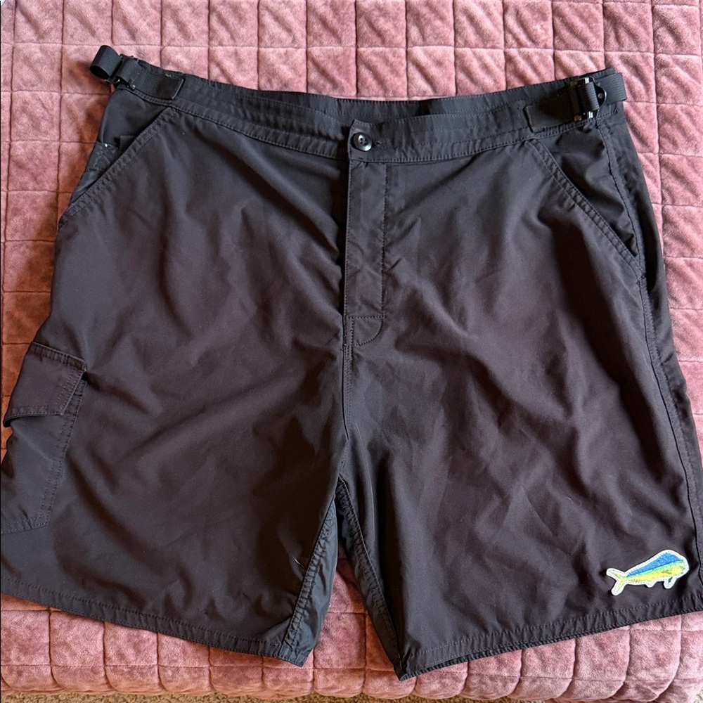 Birdwell Mens Black Cargo Shorts Large